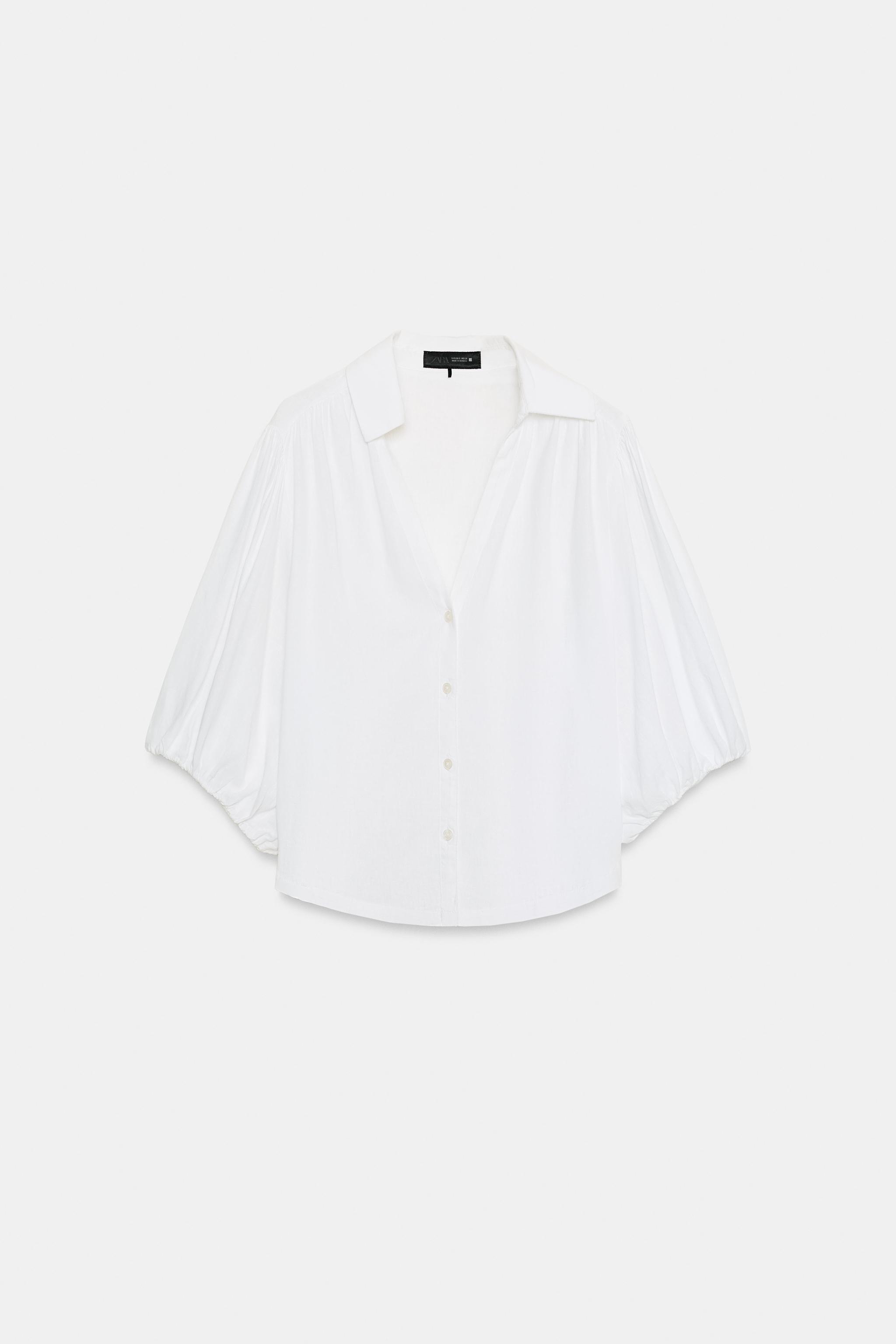CHEMISE AVEC LIN À CARREAUX VICHY
